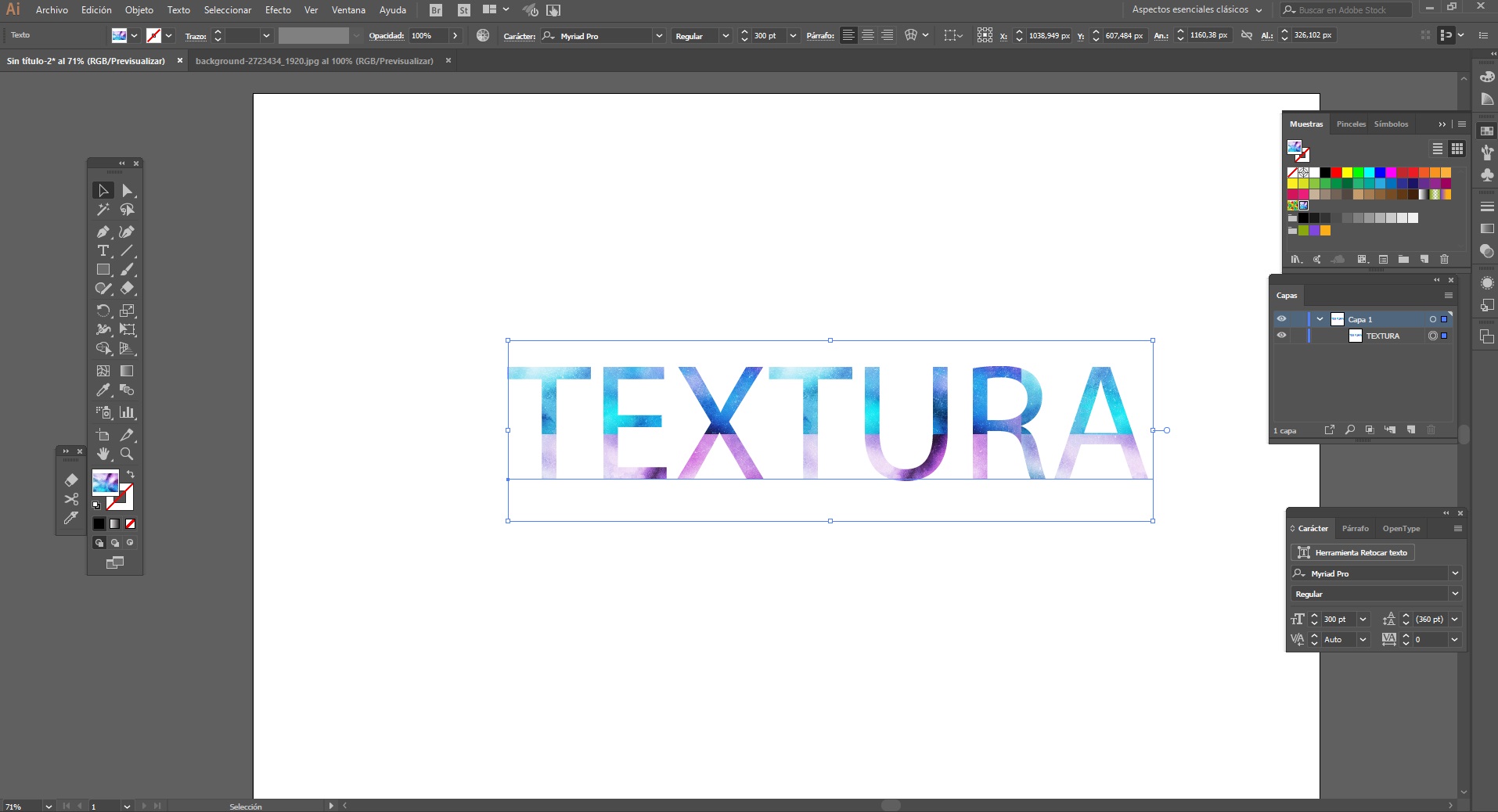 Cómo aplicar texturas en Illustrator