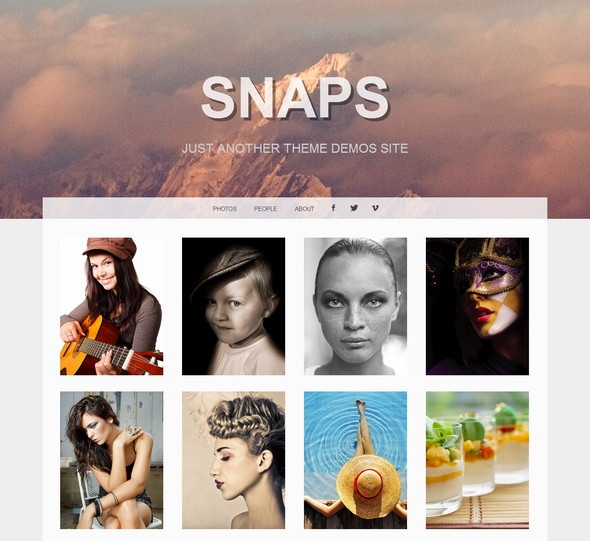 Snaps- free portfolio theme