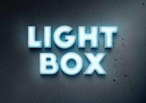 Efecto de texto Lightbox