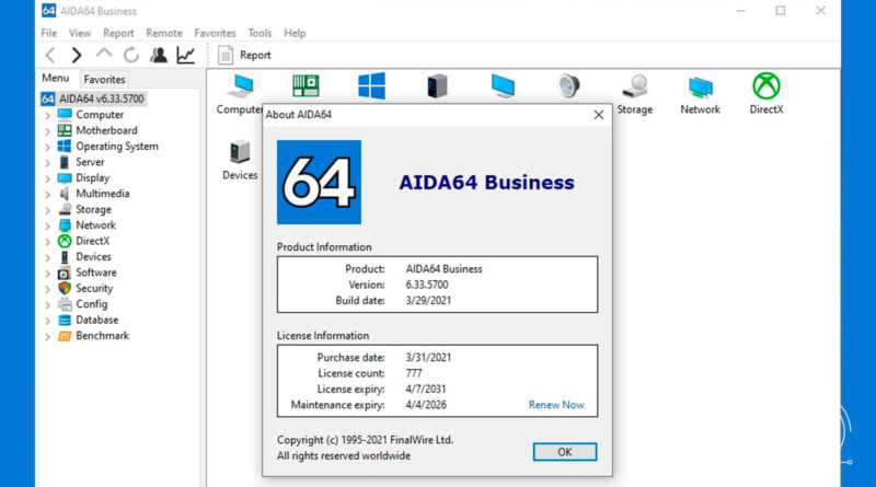 AIDA64 for windows