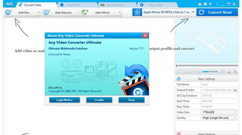 Any Video Converter for Windows